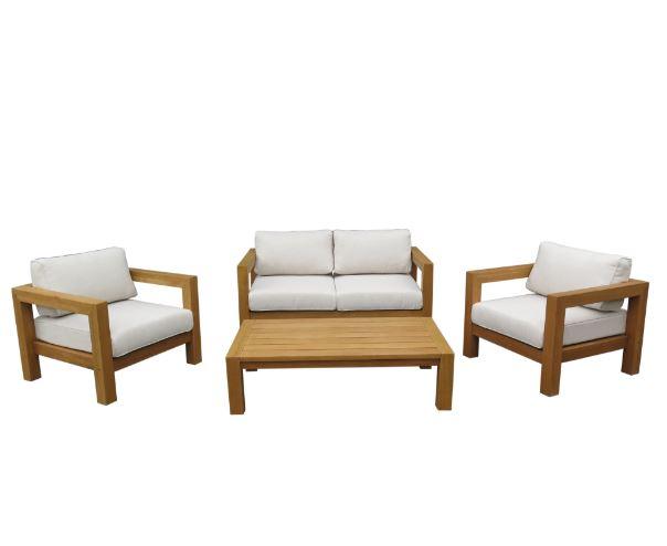 Hamptons 4 Seat Heavy Lounge Set - Bare Outdoors