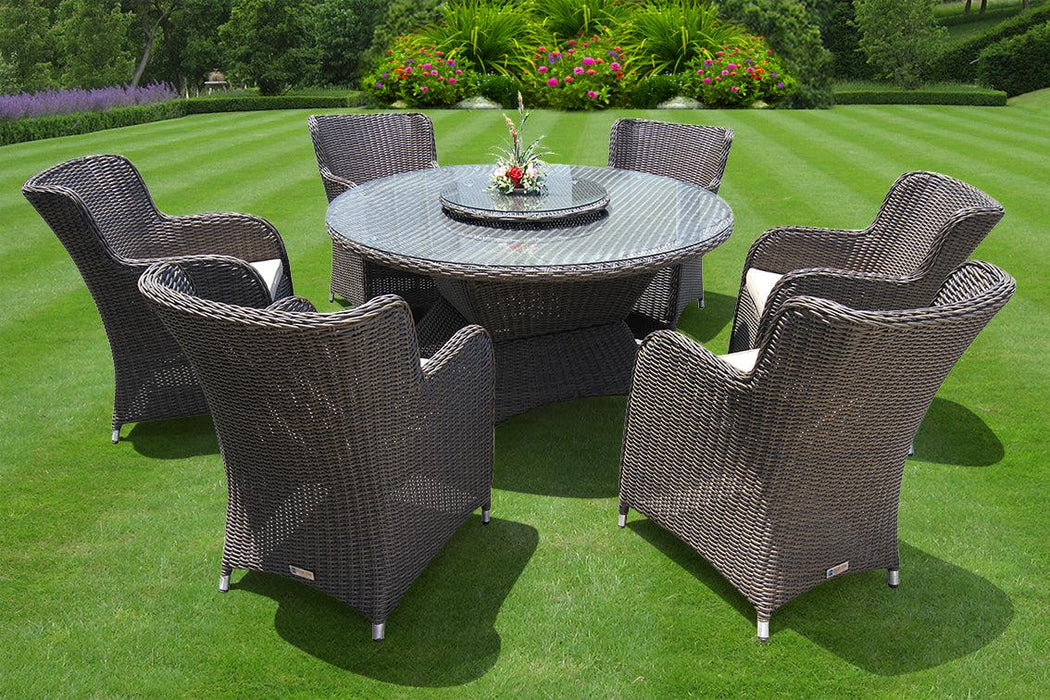 Lozo 6 Seat Outdoor Dining Setting - Bare Outdoors