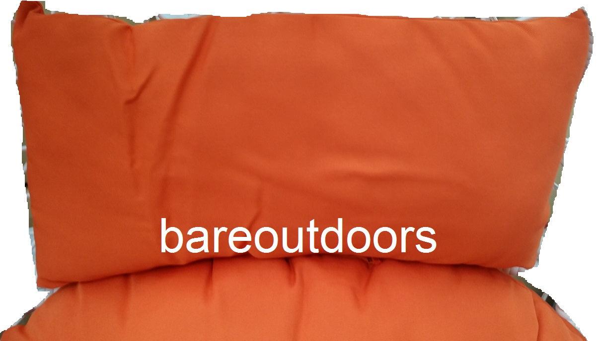 Outdoor Hanging Swing Pod Chair Cushions - Orange pillow