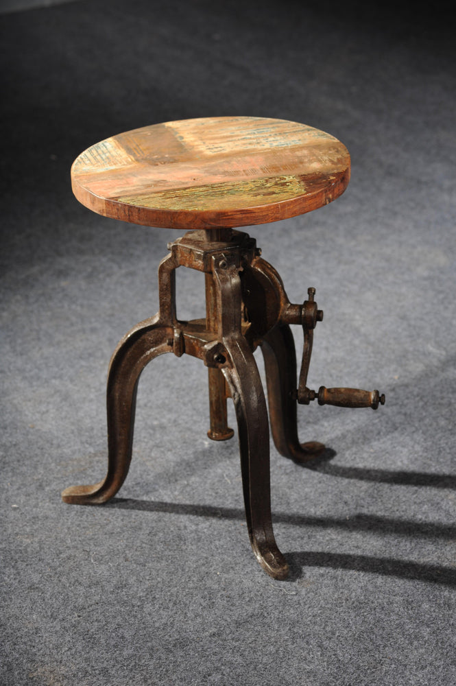 Arthur Industrial Timber Stool - Bare Outdoors