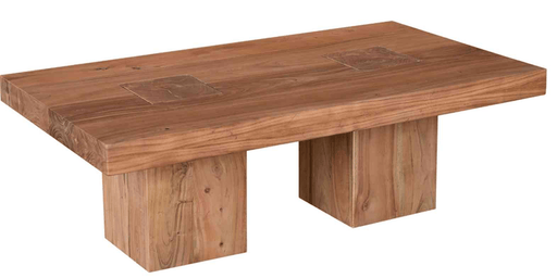 Caraba Rustic Wooden Coffee Table - Bare Outdoors