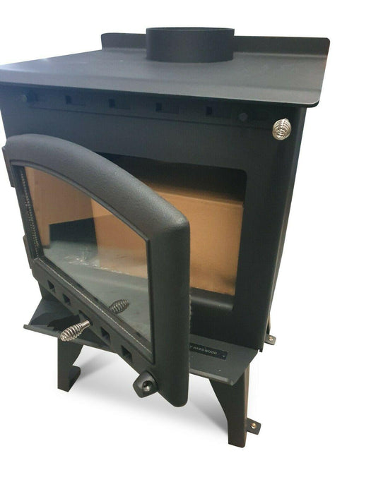 Freestanding Heavy Duty Steel & Cast Iron Wood Heater - Bare Outdoors