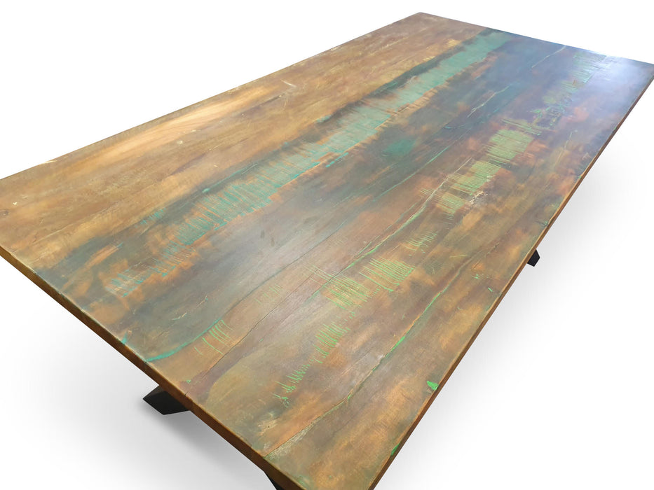 Argan Boatwood Double X 1.8M Dining Table 