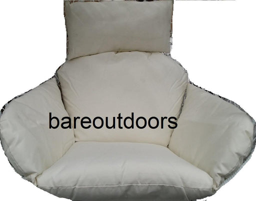 Outdoor Hanging Swing Pod Chair Cushions - White cushions 1