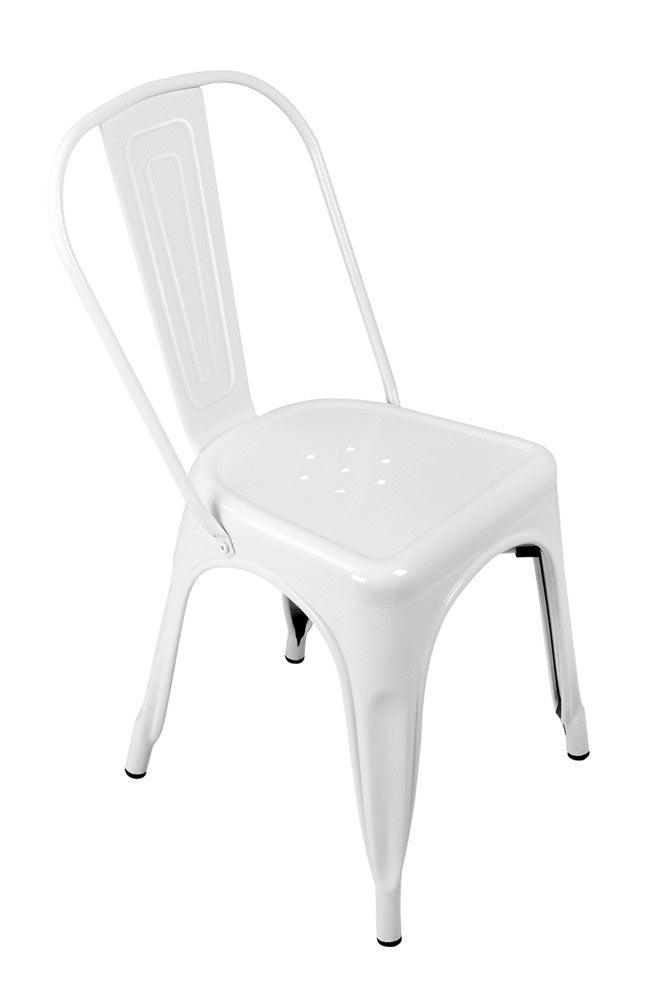 Replica Tolix Chair - White - Bare Outdoors