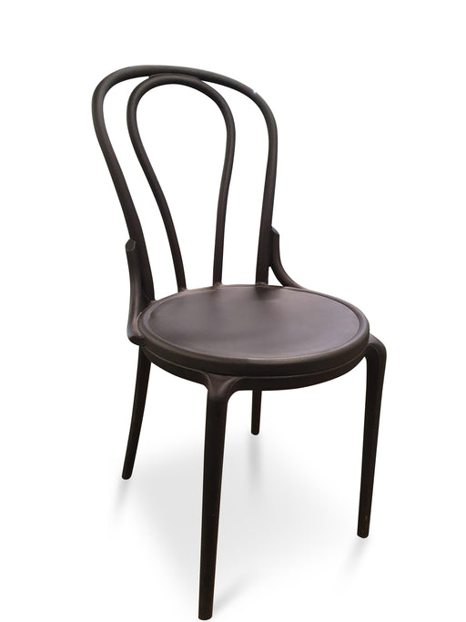 Set of 4 Montego Bentwood Outdoor Dining Chair Black - Bare Outdoors