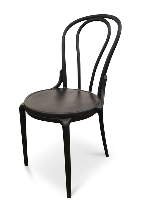 Set of 4 Montego Bentwood Outdoor Dining Chair Black - Bare Outdoors