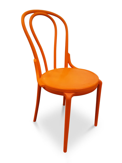 Set of 4 Montego Bentwood Outdoor Dining Chair Orange - Bare Outdoors