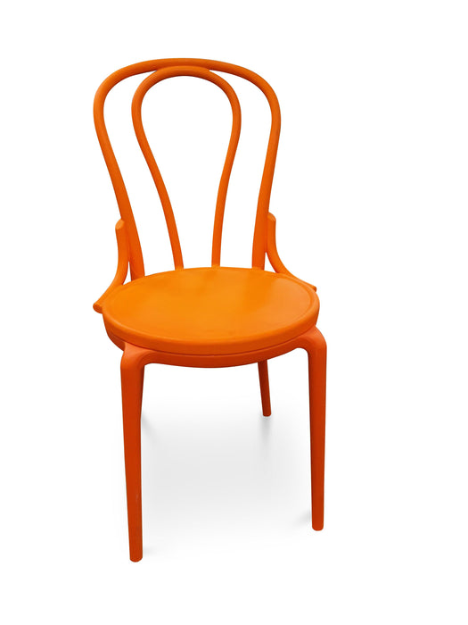 Set of 4 Montego Bentwood Outdoor Dining Chair Orange - Bare Outdoors