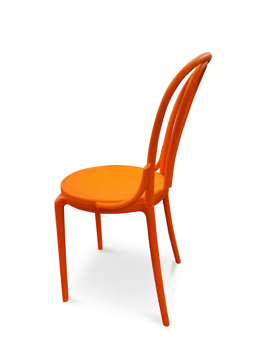 Set of 4 Montego Bentwood Outdoor Dining Chair Orange - Bare Outdoors